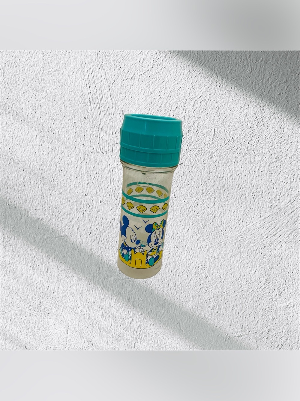 Vtg 90s Evenflo Plastic Drop-In Nurser Baby Bottle Liner Mickey Day at the Beach